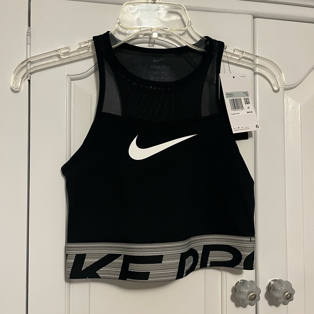 NWT Nike Pro Dri-Fit Black Sports Bra